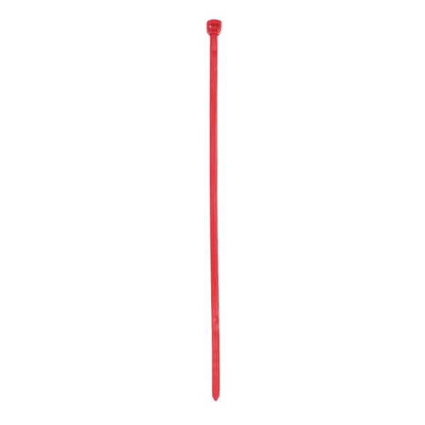 Cable Tie, Red PA 6.6 Temp to 85 Degr C, 300mm, W 4.8mm, Thick 1.3mm,  image 1