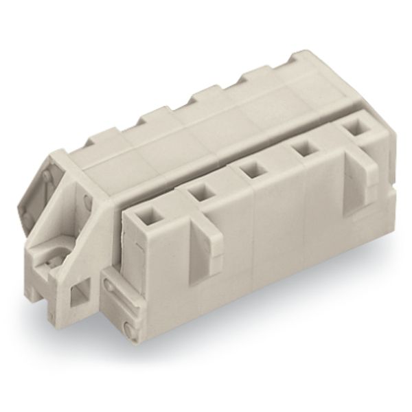1-conductor female connector, angled CAGE CLAMP® 2.5 mm² light gray image 5