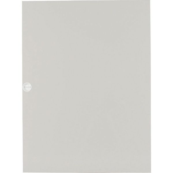 Flush mounted steel sheet door grey, for 24MU per row, 6 rows image 1