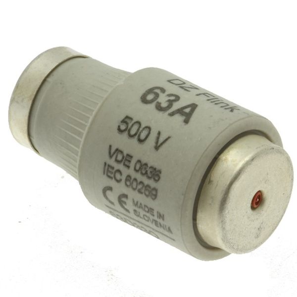 Fuse-link, low voltage, 63 A, AC 500 V, D3, 27 x 16 mm, gR, IEC, fast-acting image 4