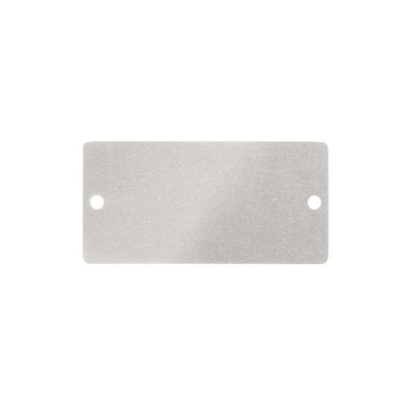Device marking, 60 mm, Chrome coated aluminium (AL), Anodized aluminiu image 1