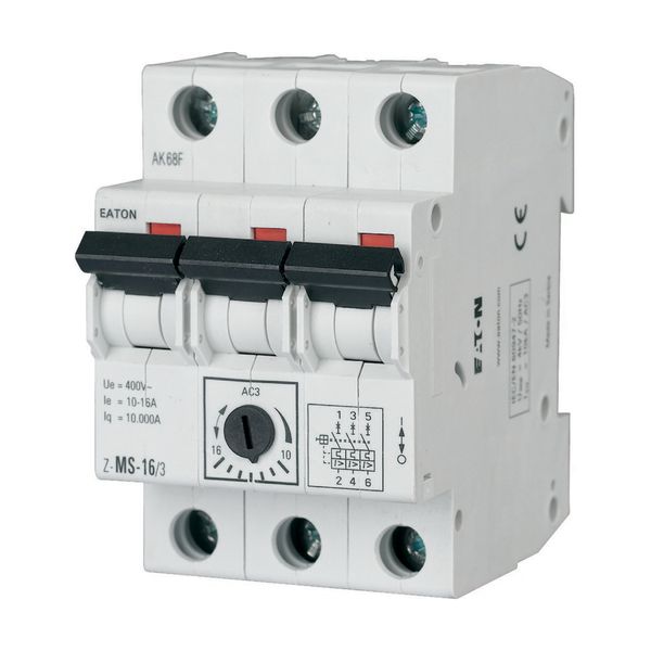 Motor-Protective Circuit-Breakers, 0, 63-1A, 3p image 2