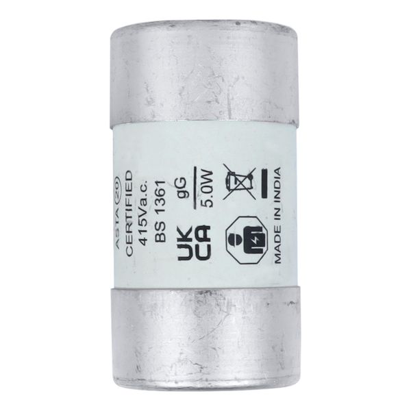 House service fuse-link, low voltage, 100 A, AC 415 V, BS system C type II, 23 x 57 mm, gL/gG, BS image 26