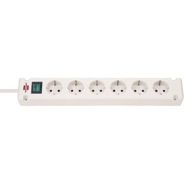 Bremounta Extension Socket 6-way white 3m H05VV-F 3G1.5 image 1