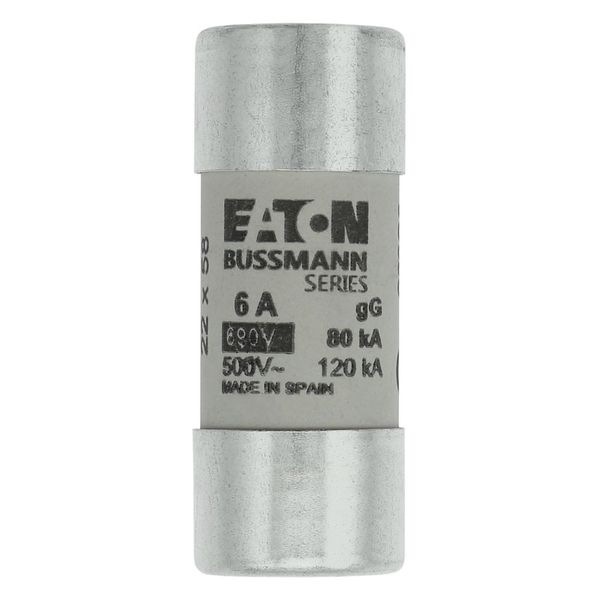 Fuse-link, LV, 6 A, AC 690 V, 22 x 58 mm, gL/gG, IEC image 6