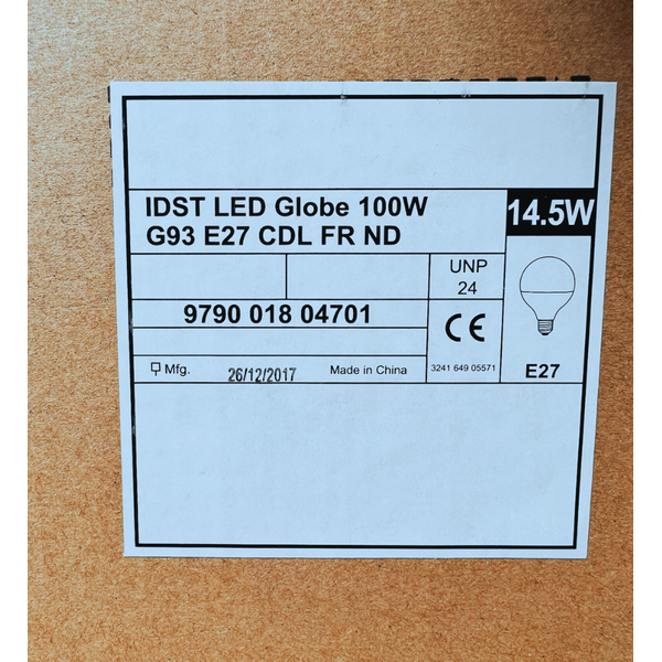 Bulb LED E27 14.5W G93 2700K 1521lm FR without packaging. image 3