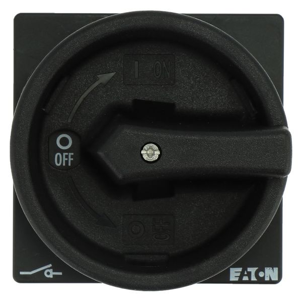 Main switch, P1, 40 A, rear mounting, 3 pole, STOP function, With black rotary handle and locking ring, Lockable in the 0 (Off) position, With metal s image 11