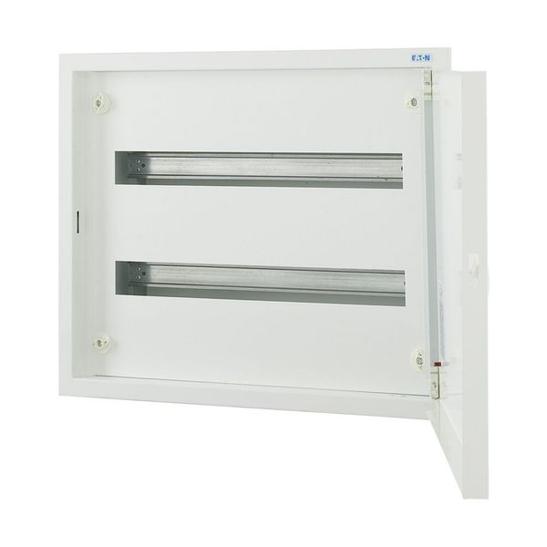 Complete flush-mounted flat distribution board, grey, 24 SU per row, 2 rows, type C image 2