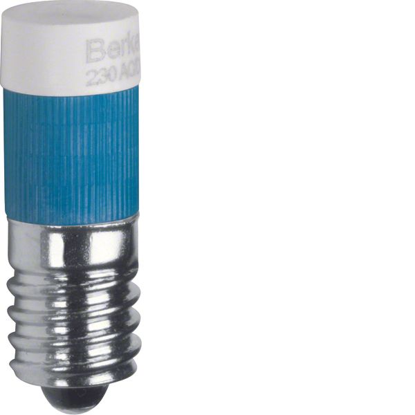 LED lamp E10, light control, blue image 1