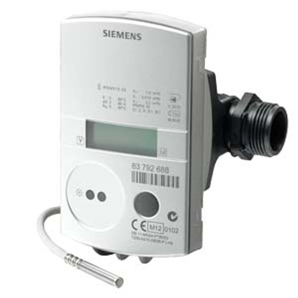 WSM515-BE - Ultrasonic heat meter 1.5 m³/h, mounting length 110 mm, connecting thread G 3/4",sensor Ø5.2x45 mm, M-bus communication, battery life 11 years image 1