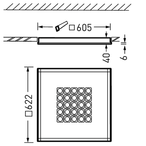 Recessed luminaires Creavo C Lens White ETDD 25W 4200lm Wide reduced glare UGR19 (W19) IK03 3 SDCM 7617351 image 2