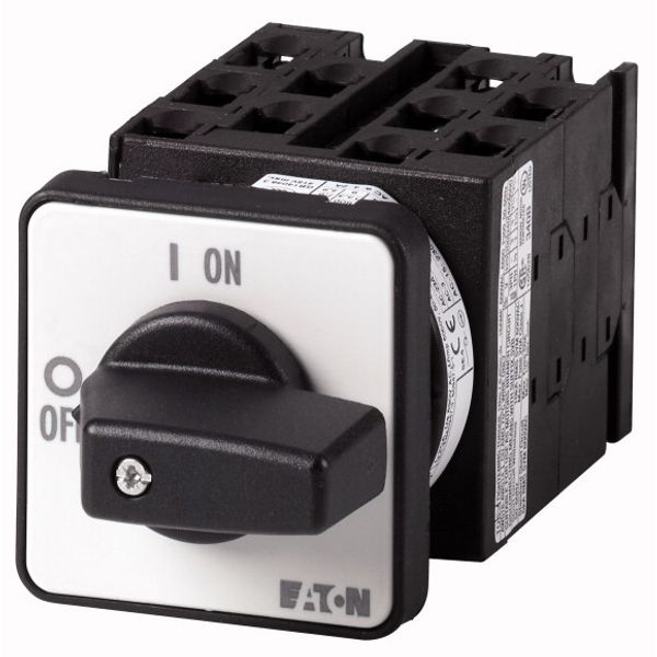 Step switches, T0, 20 A, flush mounting, 5 contact unit(s), Contacts: 9, 45 °, maintained, Without 0 (Off) position, 1-3, Design number 8270 image 1