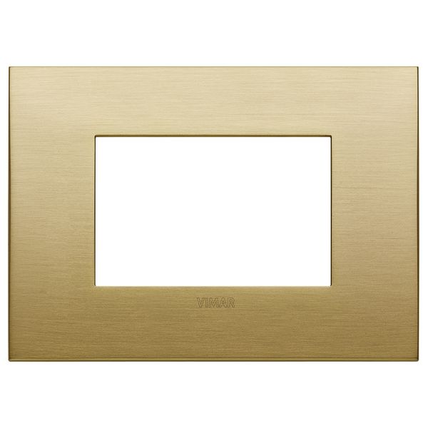 Classic plate 3M metal brushed brass image 1
