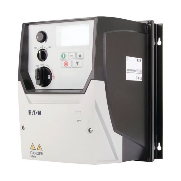 Variable frequency drive, 230 V AC, 1-phase, 10.5 A, 2.2 kW, IP66/NEMA 4X, Radio interference suppression filter, OLED display, Local controls image 8