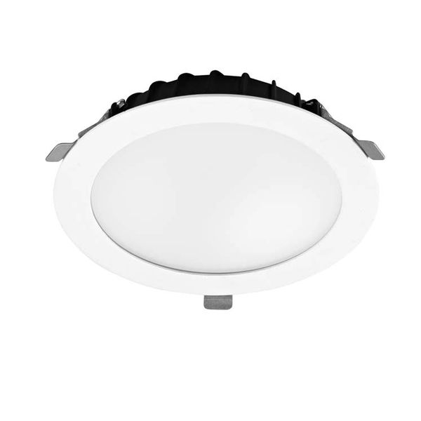 Downlight Vol ø135 mm 8.4W LED neutral-white 4000K CRI 80 72.2º White IP54 888lm image 1