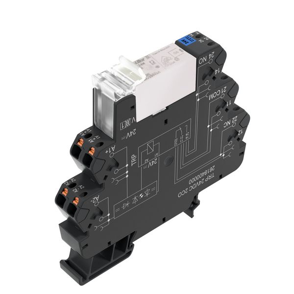 Relay module, 12 V DC ±20 %, Green LED, Free-wheeling diode, Reverse p image 4