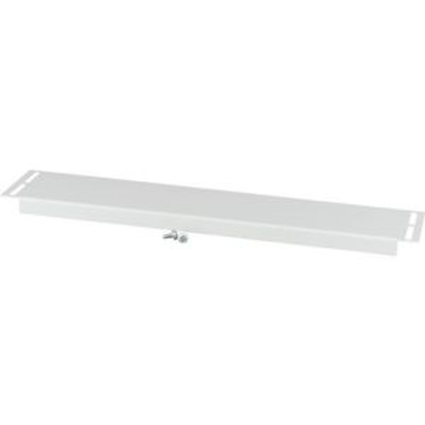 Bottom/Top coverstrip 110mm long, blind, IP20, for 850mm Sectionwidth, grey image 2