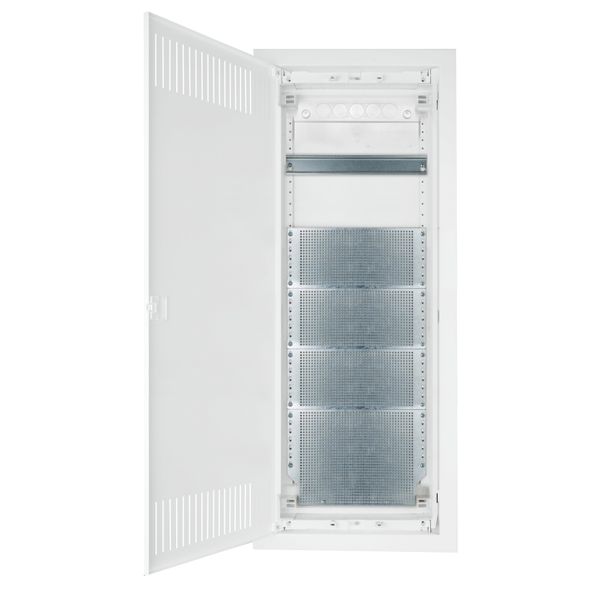 Flush-mounted media enclosure 5-rows - partition wall image 2