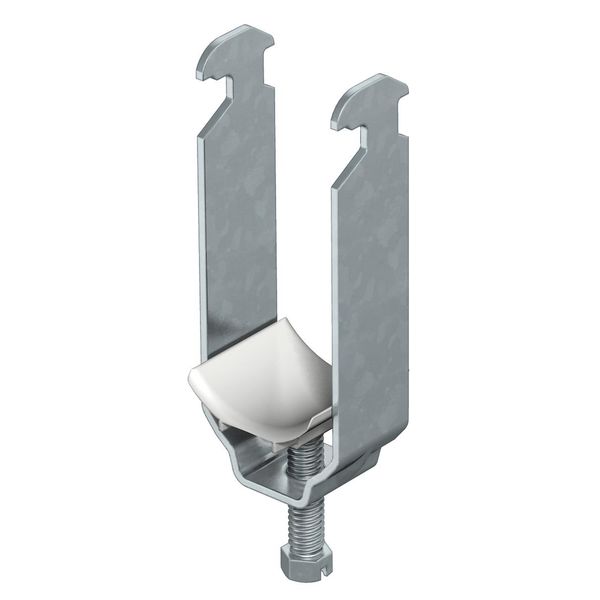 2056 2 58 FT  Stirrup clip, 2-fold, 52-58mm, Steel, St, hot-dip galvanized, DIN EN ISO 1461 image 1