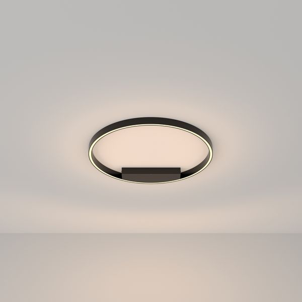 Modern Rim Ceiling lamp Black image 1