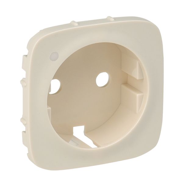 Cover plate Valena Allure - 2P+E socket - with indicator -German standard -ivory image 1