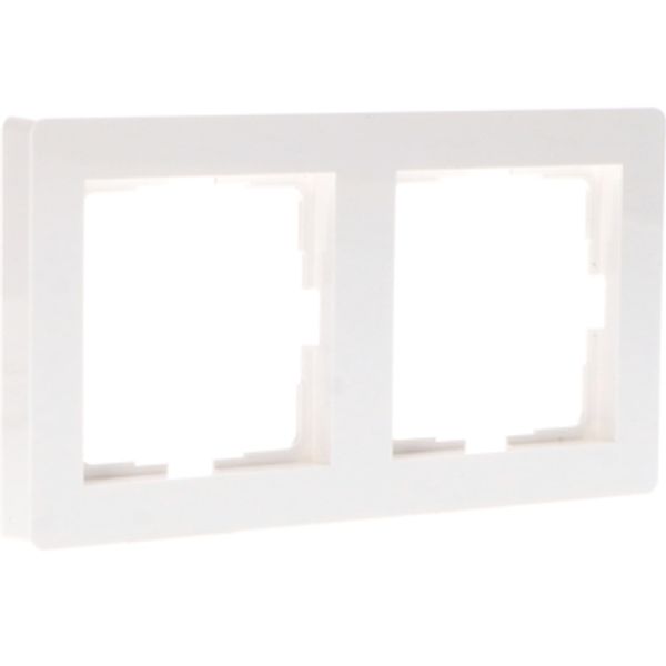 Double Window Frame - 55x55mm - White image 1