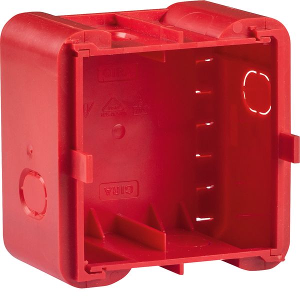 Wall box 1gang for flush-mounted installation, R.8, red image 1