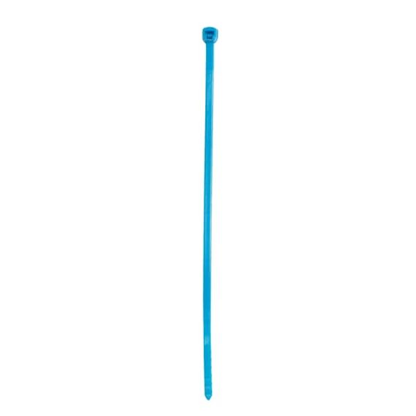 Cable Tie, Blue PA 6.6, Temp to 85 Degr C, L 190mm, W 4.8mm, Thick 1.3 image 1