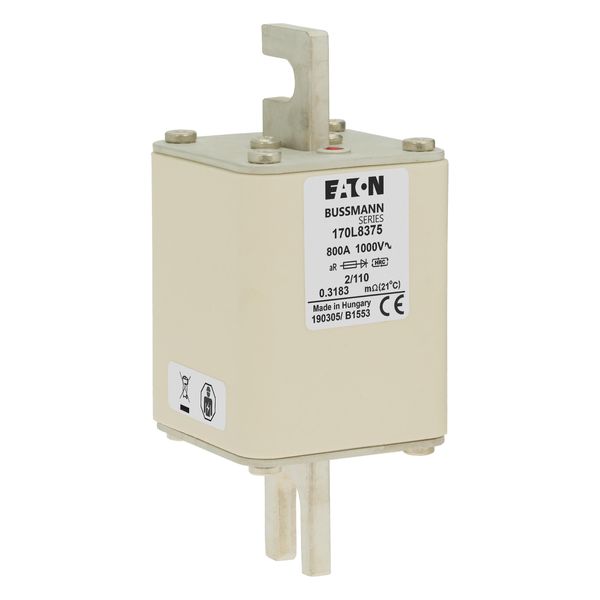 Fuse-link, high speed, 400 A, AC 1000 V, Size 2, 61 x 61 x 141 mm, aR, DIN, IEC,  single indicator image 17