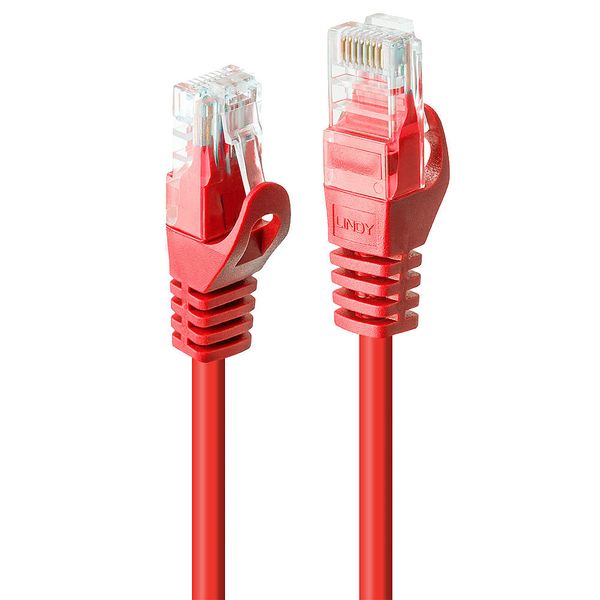 10m Cat.6 U/UTP Network Cable, Red RJ45, M/M, 250MHz, CCA image 1