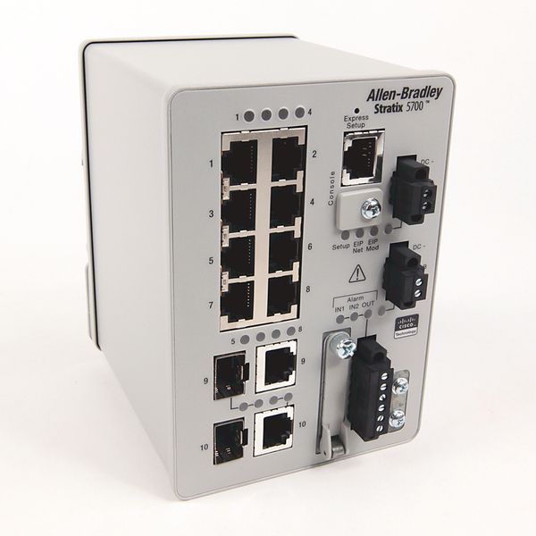 Switch, Ethernet, 8 Fast Ethernet Ports, 2 Fast Combo Ports image 1
