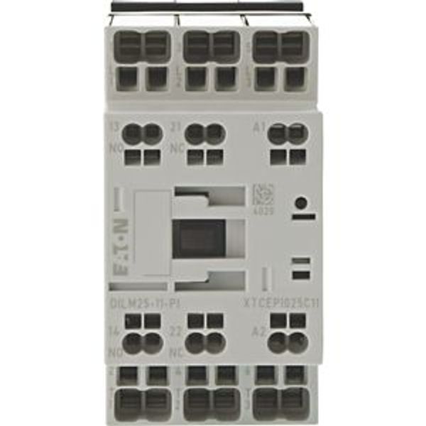 Contactor, 3 pole, 380 V 400 V 11 kW, 1 N/O, 1 NC, 42 V 50 Hz, 48 V 60 Hz, AC operation, Push in terminals image 10