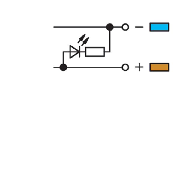 4-conductor sensor supply terminal block LED (green) Power supply from image 4