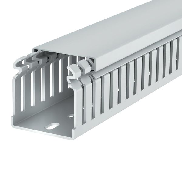 LKVH 50050 Slotted cable trunking system halogen-free 50x50x2000 image 1