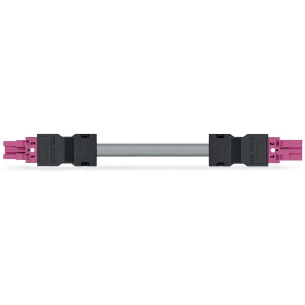 pre-assembled connecting cable Eca Socket/open-ended dark gray image 1