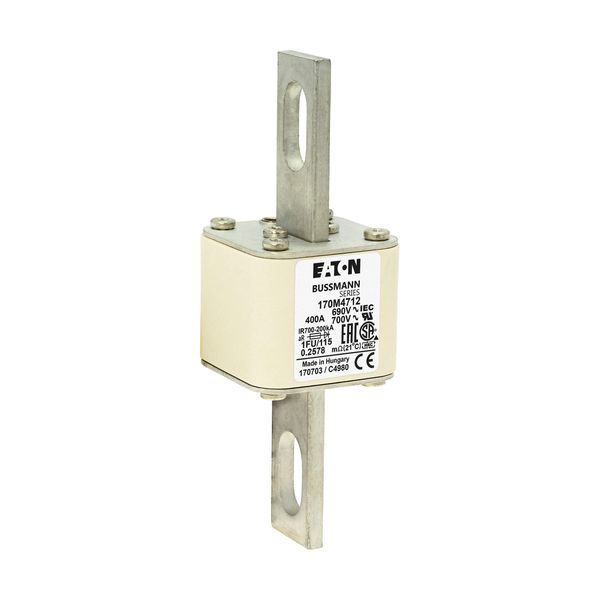 Fuse-link, high speed, 400 A, AC 690 V, size 1, 53 x 69 x 136 mm, aR, IEC, UL image 10