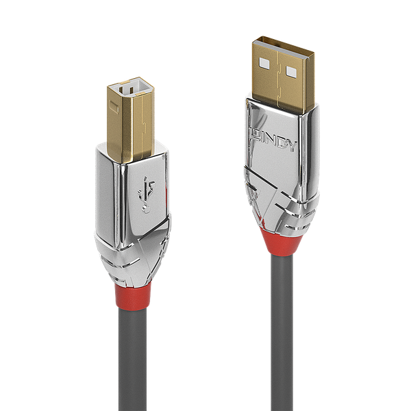 0.5m USB 2.0 Type A to B Cable, Cromo Line USB Type A Male an B Male image 1