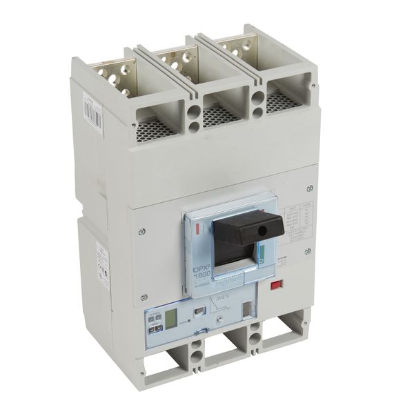 MCCB DPX³ 1600 - S2 electronic release - 3P - Icu 100 kA (400 V~) - In 1250 A image 1