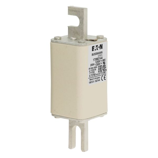 Fuse-link, high speed, 200 A, AC 1250 V, compact size 1, 45 x 45 x 138 mm, aR, DIN, IEC, single indicator image 7