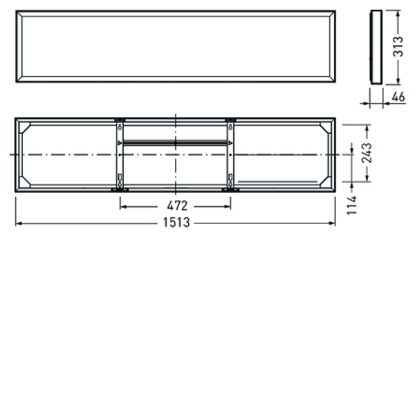 Surface-mounted luminaire Siella D MultiLumen 2 Prisms White ET 50W 6000lm Wide reduced glare UGR19 (W19) IK02 3 SDCM 8157940 image 1