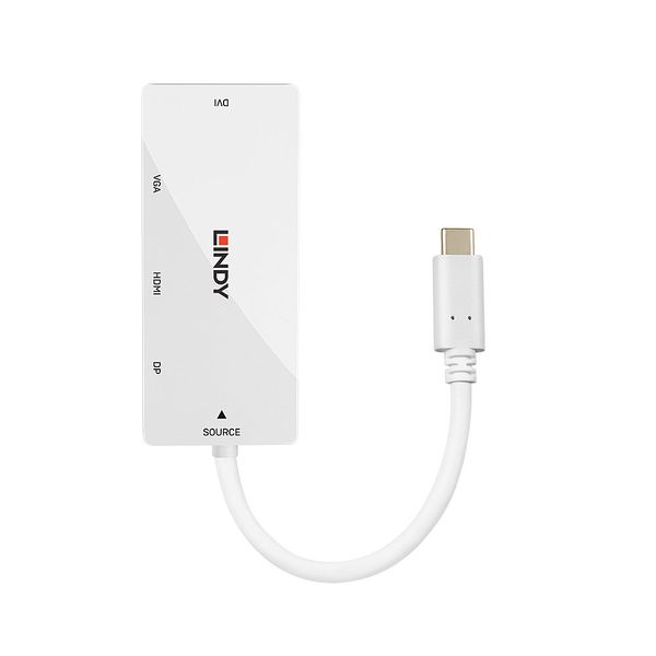 USB Type C to Multi-AV Converter Connect a DisplayPort, HDMI, DVI or VGA display to a single USB Type C port image 2