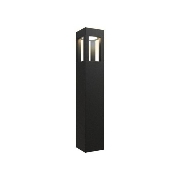 Aries Bollard 900mm Cool White Black image 1