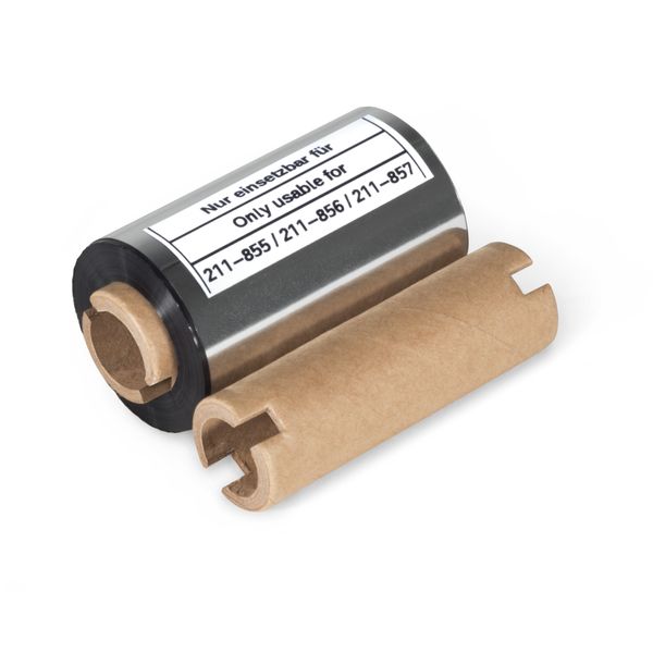 Thermal transfer ink ribbon for Smart Printer for self-laminating labe image 1