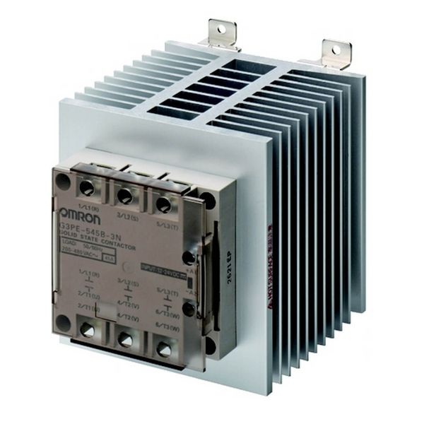 Solid state relay, 3-pole, DIN-track mounting, 45 A, 528 VAC max image 3