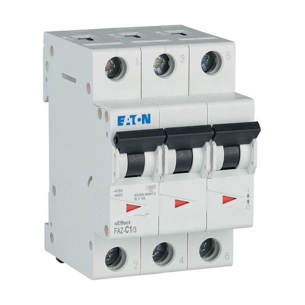 Miniature circuit breaker (MCB), 1 A, 3p, characteristic: C image 11