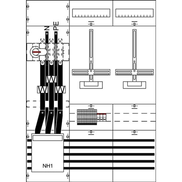 KA4257 Measurement and metering transformer board, Field width: 3, Rows: 0, 1050 mm x 750 mm x 160 mm, IP2XC image 5