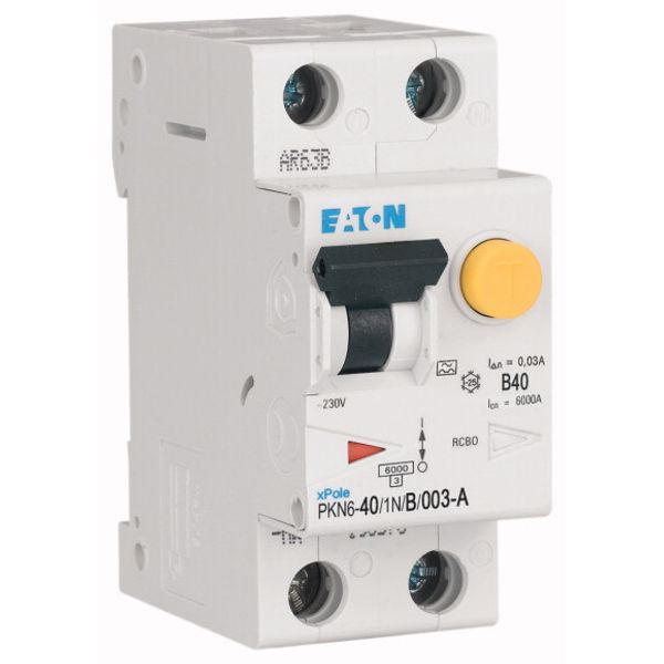 RCD/MCB combination, 40 A, 30 mA, MCB trip characteristic: B, 1p+N, RCD trip characteristic: A image 4