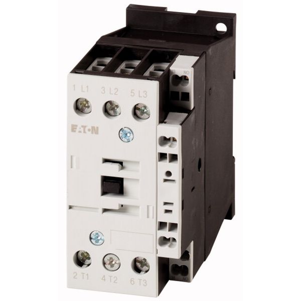 Contactor, 3 pole, 380 V 400 V 11 kW, 1 N/O, 24 V 50 Hz, AC operation, Spring-loaded terminals image 2