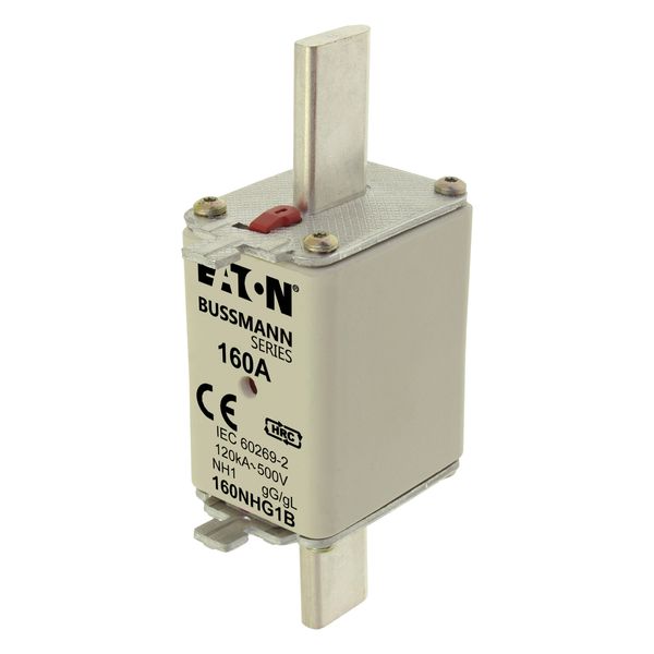 Fuse-link, low voltage, 160 A, AC 500 V, NH1, gL/gG, IEC, dual indicator image 6