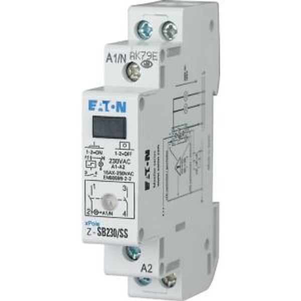 Impulse relay +LED, 230AC, 2S, 16A, 50Hz, 1SU image 2